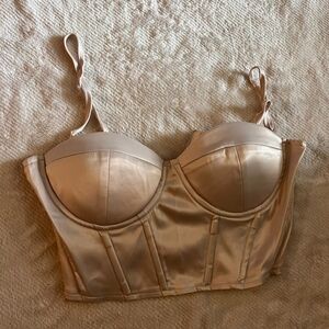 Elegant Cream Bustier Top